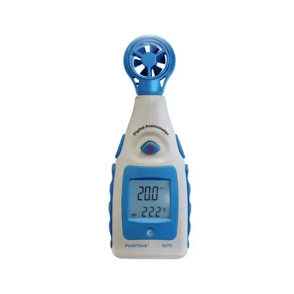 Anémomètre avec thermomètre pour mesure de l'air Peaktech P 5170