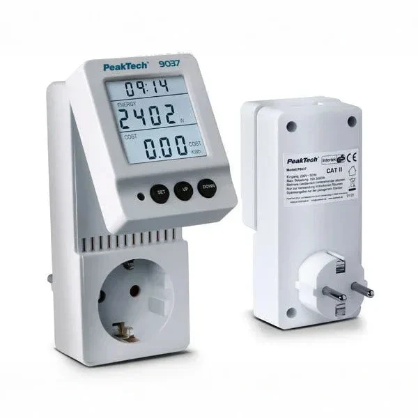 Compteur de consommation d'énergie Peaktech P 9037 pour appareils électroménagers