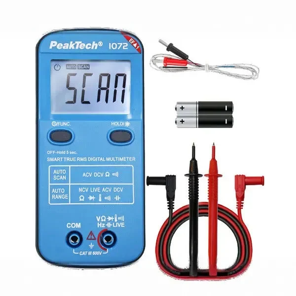 Multimètre numérique intelligent pour mesures électriques Peaktech P 1072