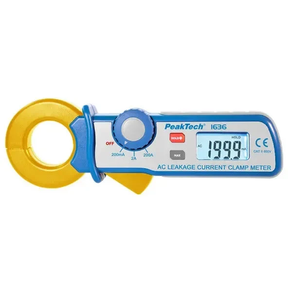 Pince ampèremétrique de fuites Peaktech P1636 pour mesure de courant