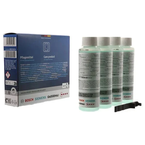 Nettoyant liquide pour sèche-linge Bosch code 00312474 4x125 ml