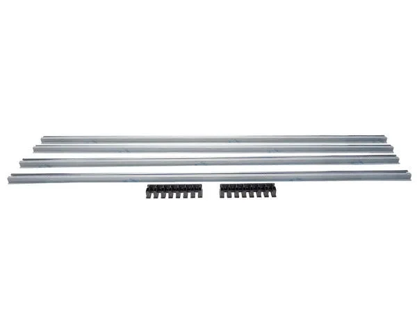 Grille de ventilation 900x122 mm inox brillant - STANDARD