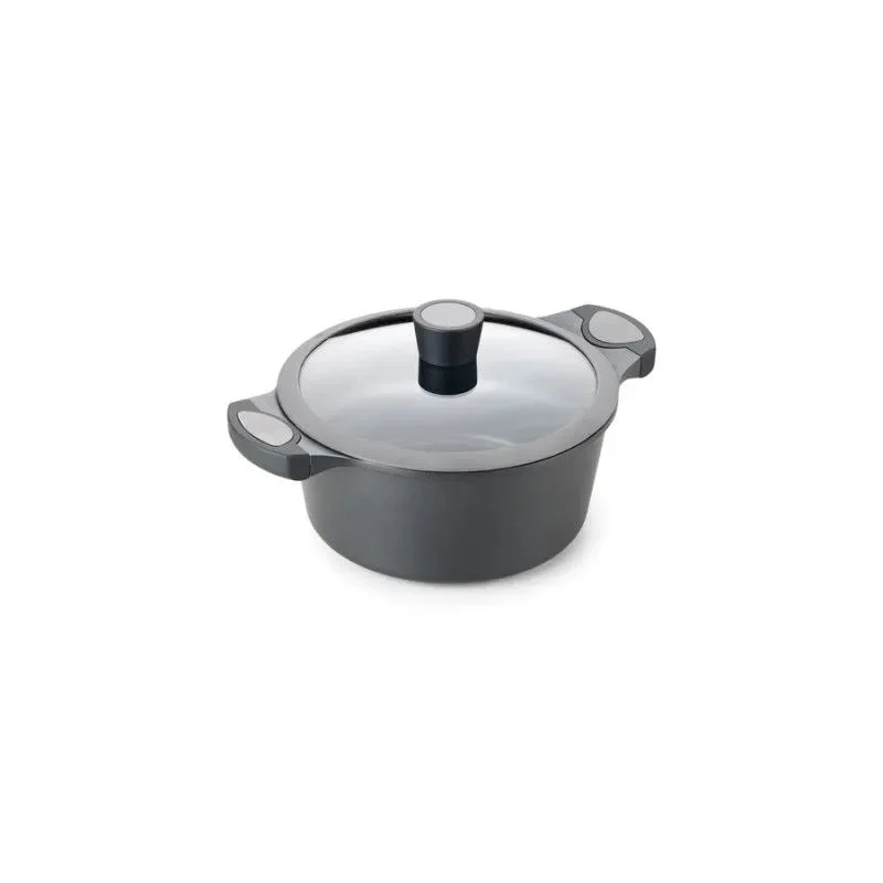 ALZA MATRIX cocotte avec couvercle en fonte d'aluminium de 24 cm.