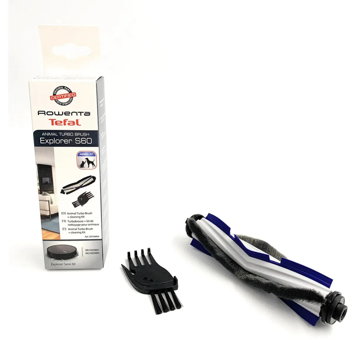 Brosse pour animaux avec balai nettoyeur Rowenta X-Plorer S60 ZR740004