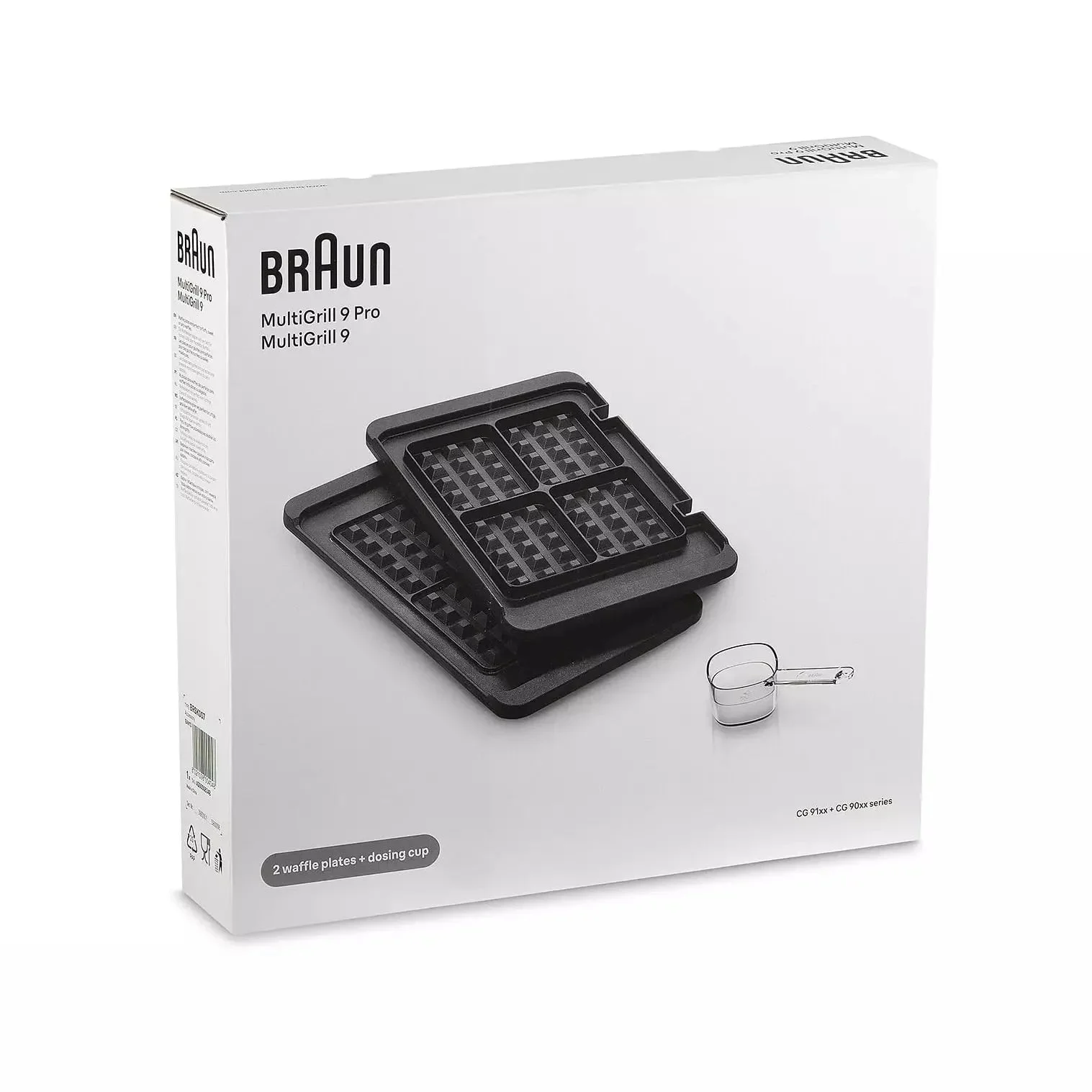 Ensemble de plaques pour gaufrier multigrill DeLonghi Braun 9 AS00006348