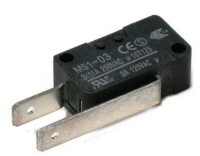 Microinterrupteur MS1-03 Aeg, Amica, Arcelik, Beko, Brandt, Electrolux, Gorenje, Grundig, Hisense, Indesit, Midea, Samsung, Whirlpool