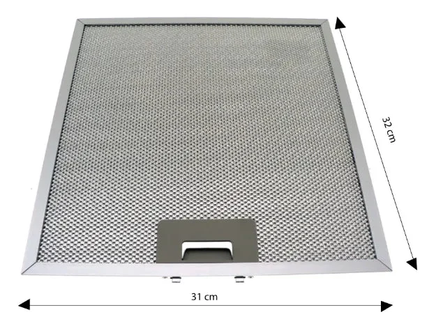 Filtre de hotte en métal 32 x 31 cm Aspes, Edesa ATL000036
