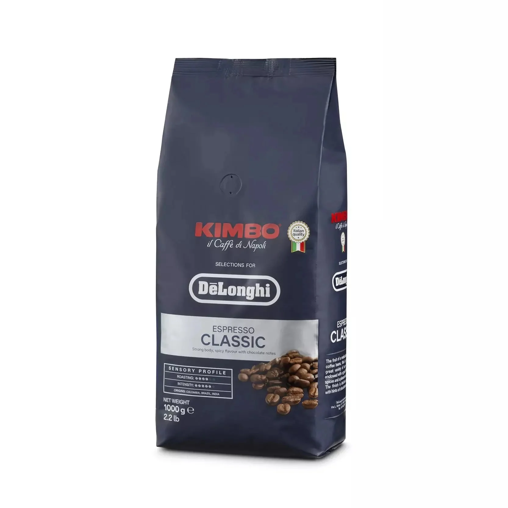 DeLonghi Café Classic Kimbo en grains 1Kg. DLSC611
