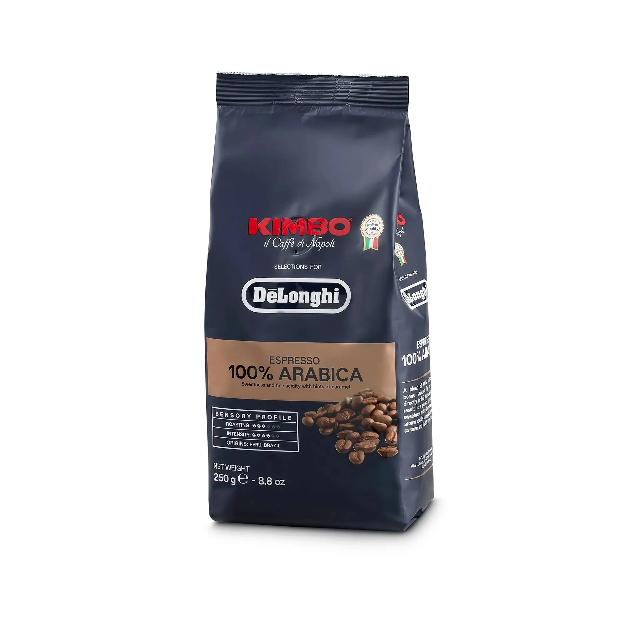 DeLonghi Café 100% Arabica Kimbo en grains 5513282381