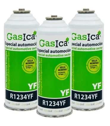 Pack 3 bouteilles de gaz réfrigérant GASICA YF - R1234yf