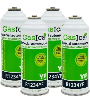 Pack 4 bouteilles gaz réfrigérant GASICA YF - R1234yf