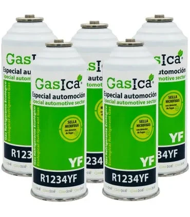 Pack 5 bouteilles gaz réfrigérant GASICA YF - R1234yf