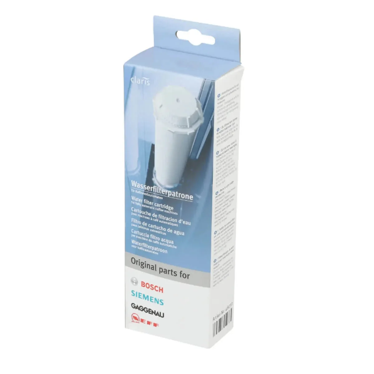 Filtre à eau pour cafetières Bosch Benvenutto et Surpresso 00461732 - bsh
