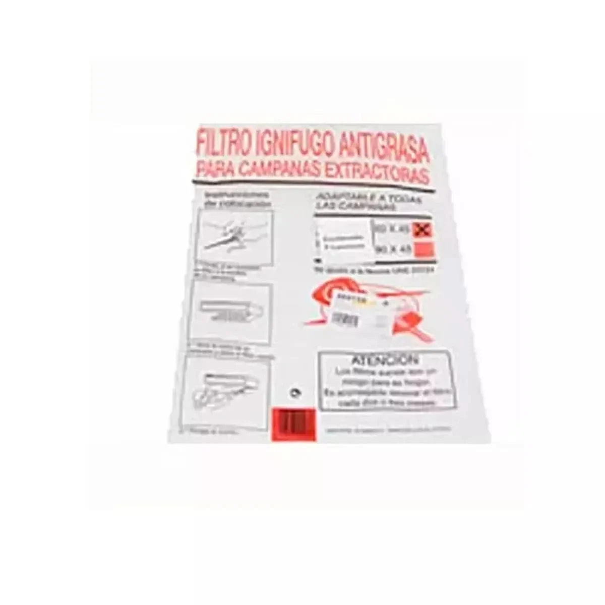 Filtre papier anti-graisse pour hotte Bosch, 6 unités, 00460159