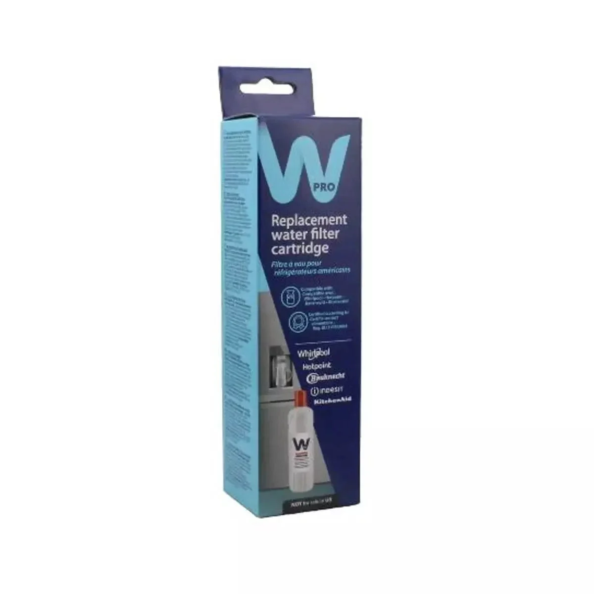 Filtre à eau de rechange interne Wpro - Whirlpool